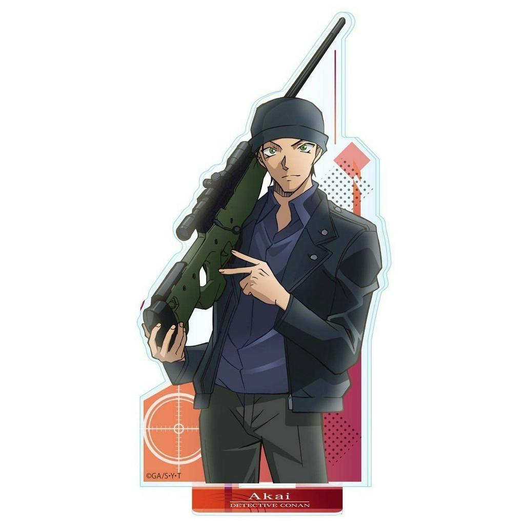 Mô hình Standee DETECTIVE CONAN Thám tử lừng danh ver HÀNH ĐỘNG tượng acrylic anime mica chibi trưng bày xinh xắn