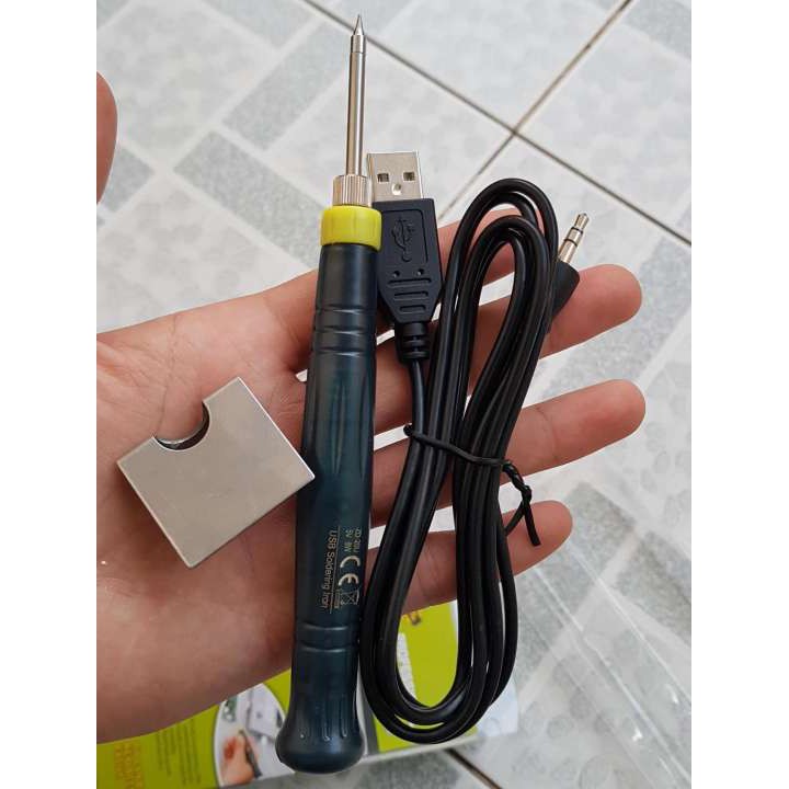 Mỏ hàn nhiệt Mini 400 độ dùng nguồn USB 5V-8W siêu tiện dụng + Tặng cuộn thiếc nhỏ