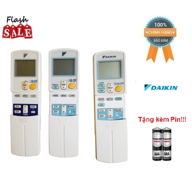 Remote Điều khiển điều hòa Dai_kin hàng theo máy- Bao sống, bao test BH 6 tháng