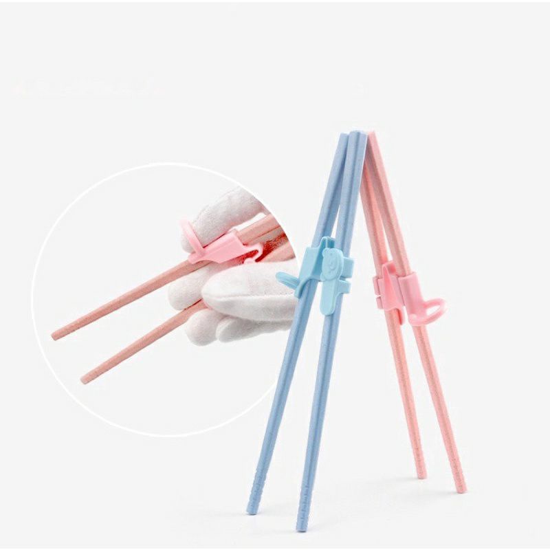 Phụ kiện đũa xỏ ngón hỗ trợ bé tập gắp, không kèm theo đũa