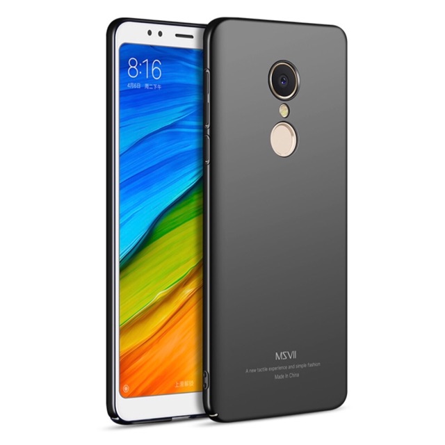 Ốp lưng Xiaomi Redmi 5 Plus chính hãng msvii nhựa cứng full cạnh