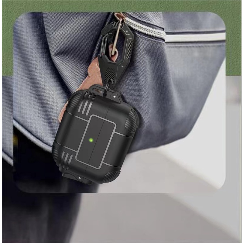 Ốp Hộp Đựng Tai Nghe Nhét Tai TPU Chống Rơi Có Móc Khóa Cho Airpods 3 Pro AirPods1/2 Pro