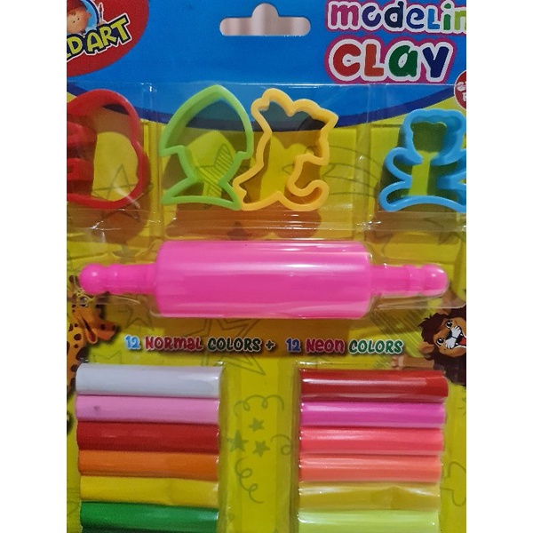 ĐẤT NẶN THÁI 24 MÀU KÈM PHỤ KIỆN (MÃ T300)