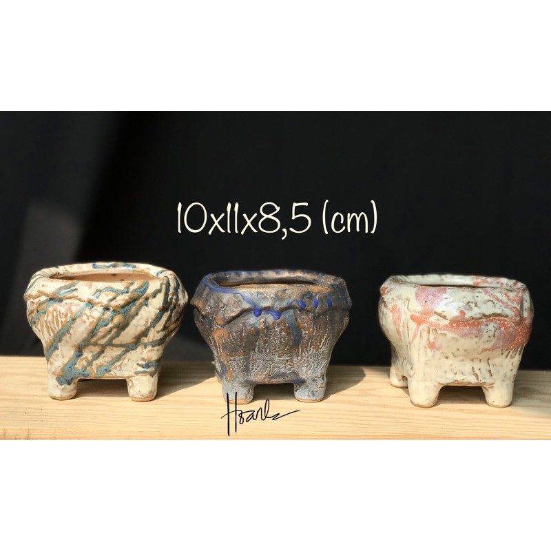 Chậu xuất Hàn - chậu trồng sen đá/xương rồng 406