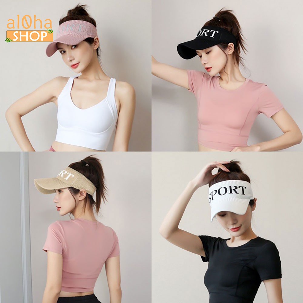 Nón chóp len - mũ lưỡi chai hở đầu thể thao Sport cá tính, năng động
