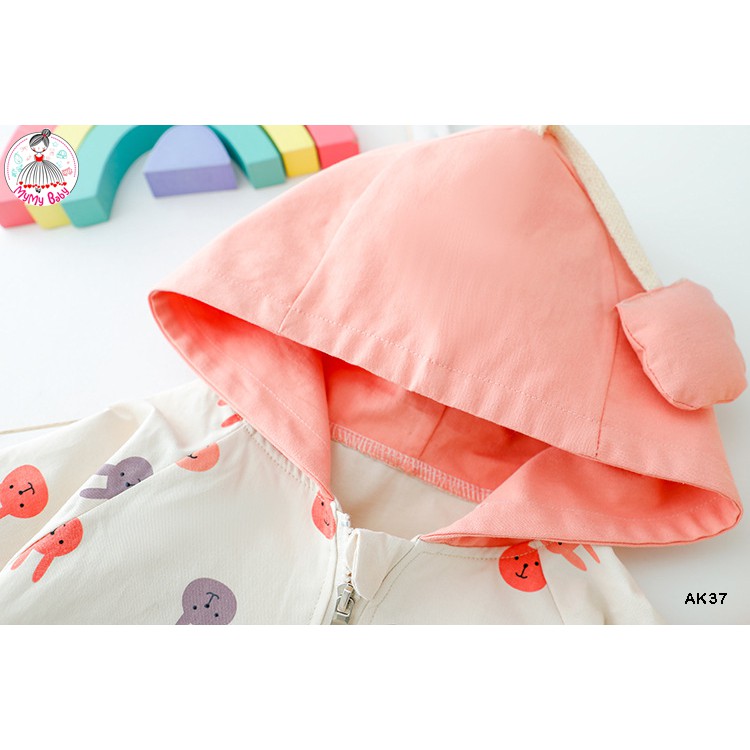 Áo khoác kaki thỏ đáng yêu cho các bé