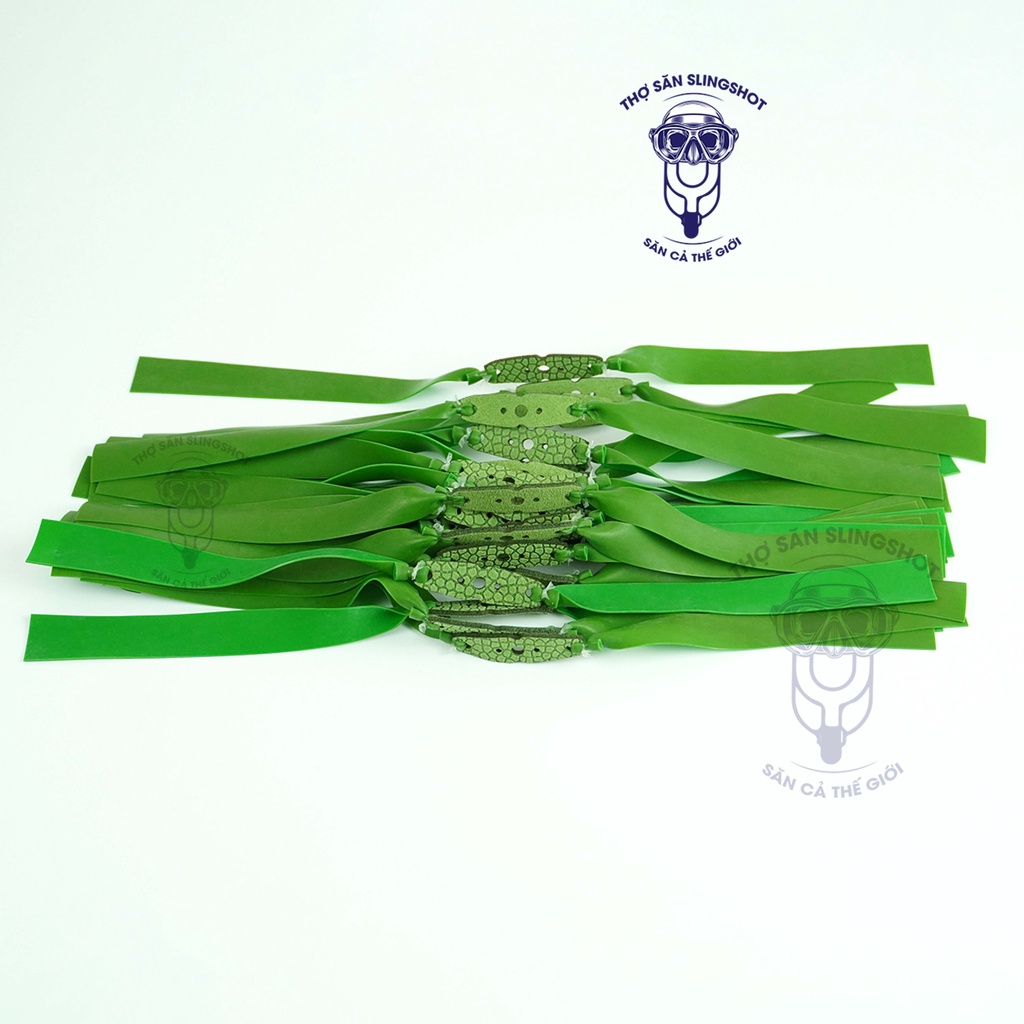 5 Dây quỷ xanh cột da cao cấp khổ 13-19-150, thun ná cao su, dây chơi ná, thun quỷ xanh