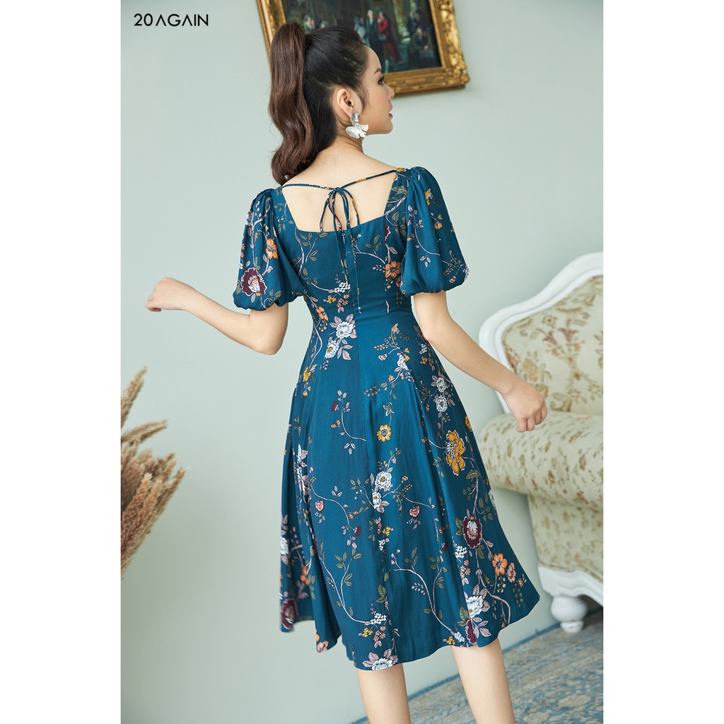 Đầm xòe cổ vuông tay xòe 20AGAIN DEA1319 | BigBuy360 - bigbuy360.vn