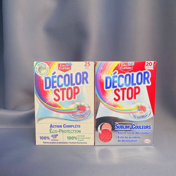 Miếng giặt ngăn lem màu Décolor Stop Complete Action  ( hàng Pháp)