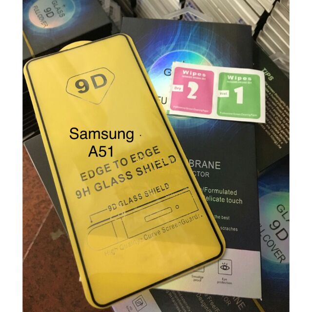 Kính cường lực 9D Galaxy A51 2019(mới) full toàn màn hình