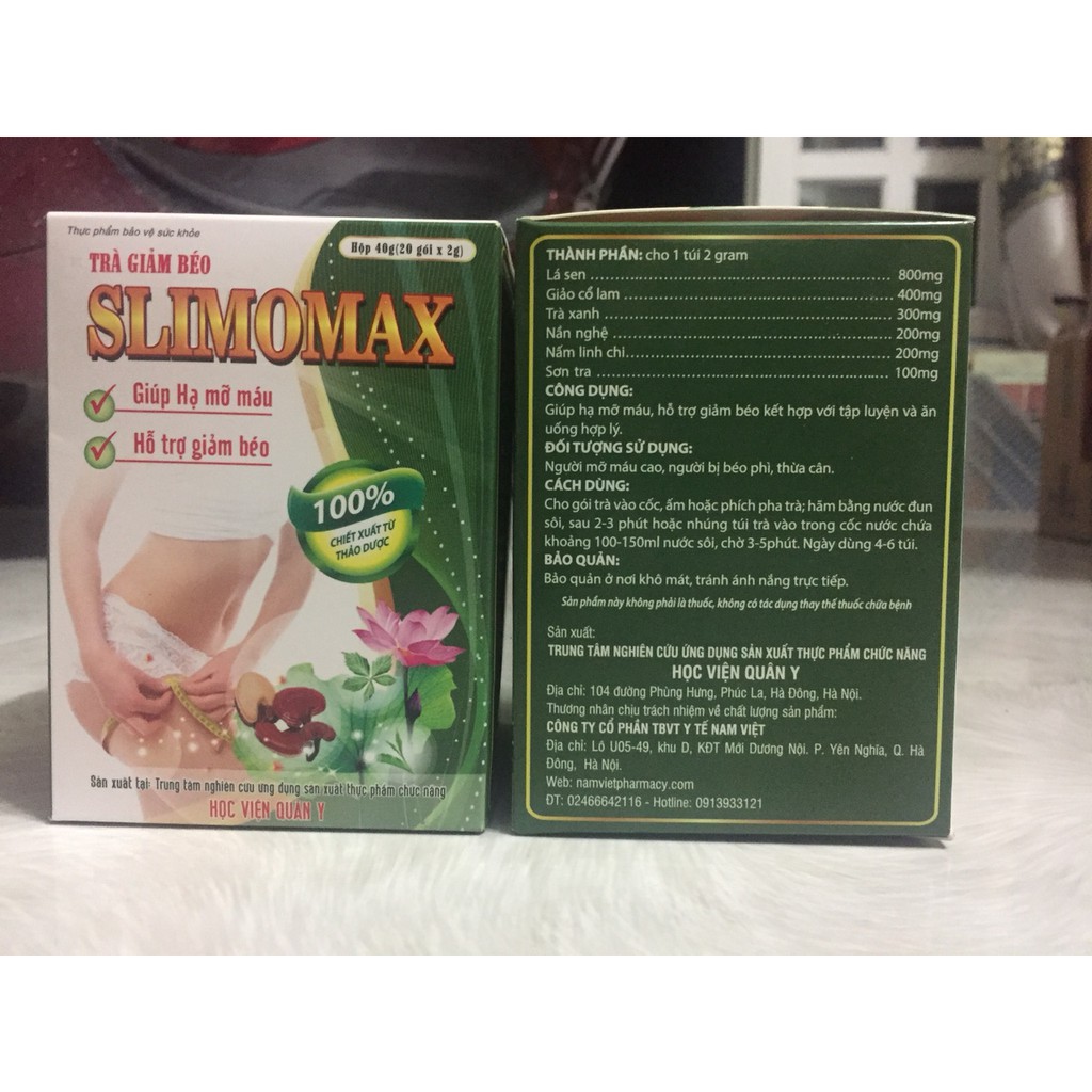 Trà Slimomax Giảm Cân Học Viện Quân Y | BigBuy360 - bigbuy360.vn