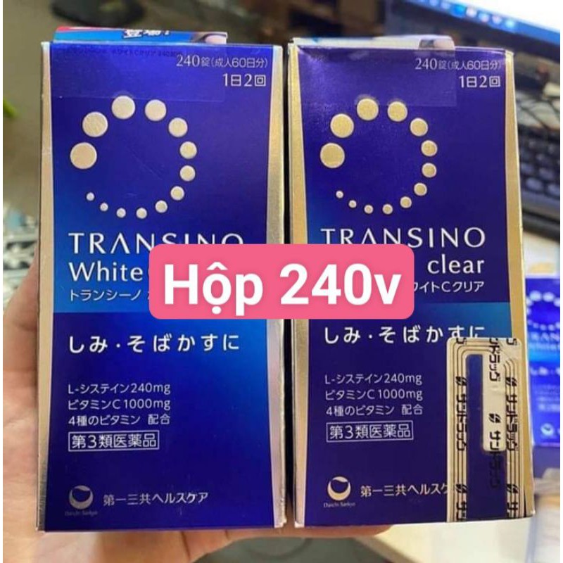( có feedback, chuẩn bill) viên uống transino white c nhật bản