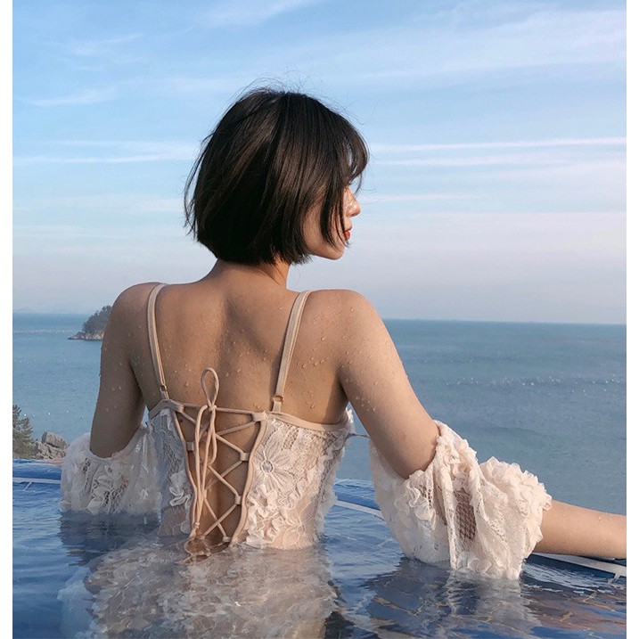 Có sẵn - ĐỒ BƠI NỮ liền mảnh ren hot trend mới