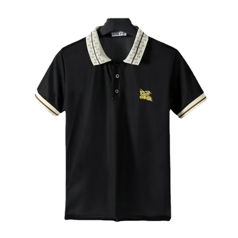 Áo Thun POLO Tay Ngắn Dáng Rộng In Họa Tiết Phong Cách Nhật Bản Thời Trang Cho Nam Size M-3XL