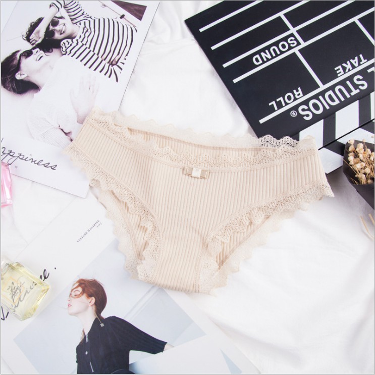 Quần Lót Nữ Cotton - Quần Chip Nữ Viền Ren Dễ Thương QL05 | BigBuy360 - bigbuy360.vn