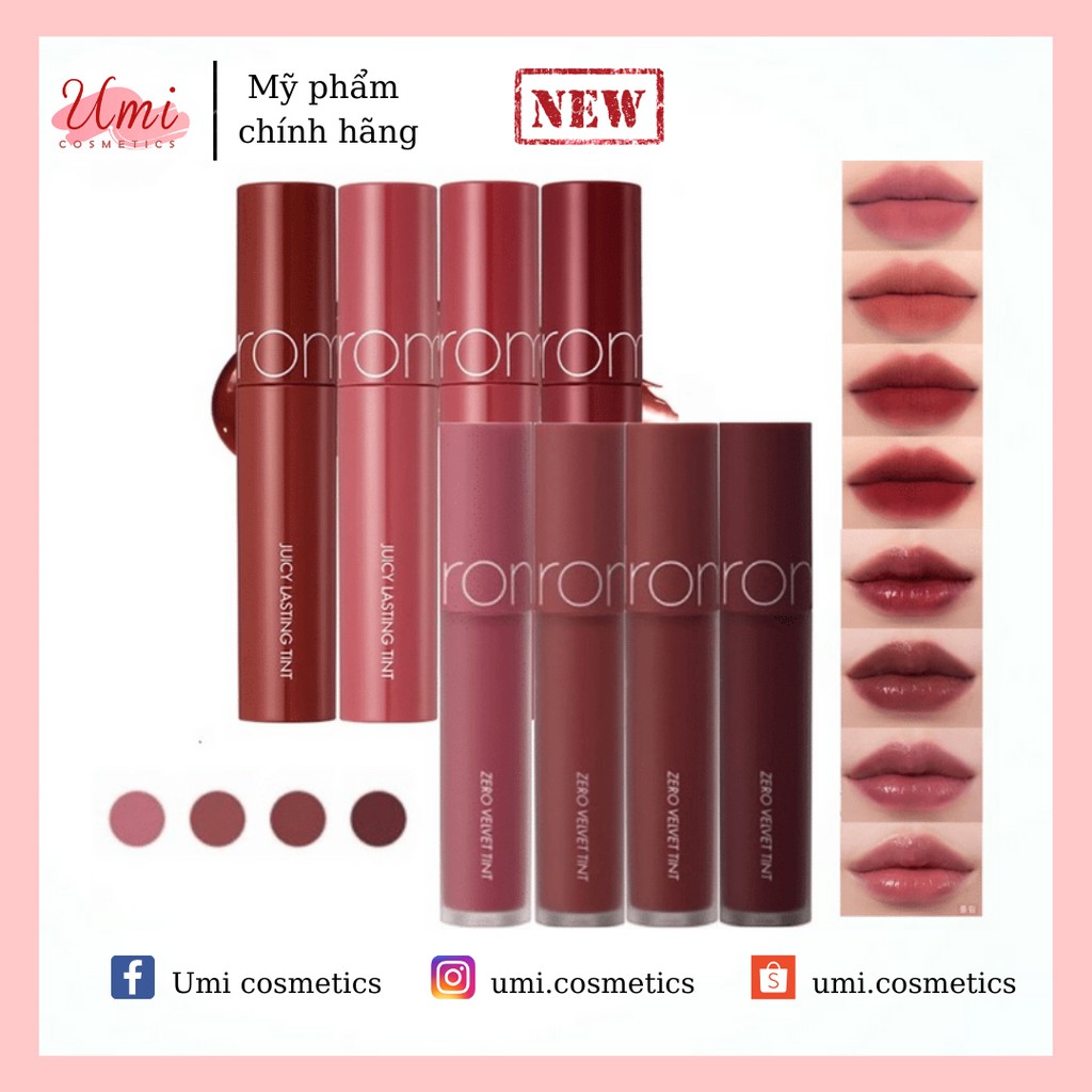 ✨SON ROMAND JUICY LASTING TINT RIPE FRUIT vs VELVET TINY AUTUMN VIBE