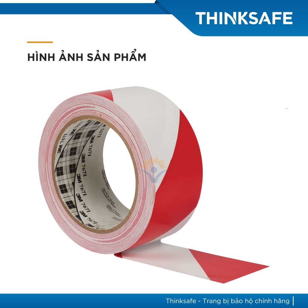 Băng keo dán nền 3M 767 cảnh báo, phân chia nhà xưởng, tủ điện, tường, nền nhà, tháo không để lại keo - THINKSAFE
