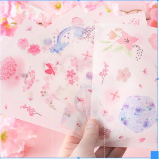 Set 6 tấm dán trang trí Kawaii xinh xắn