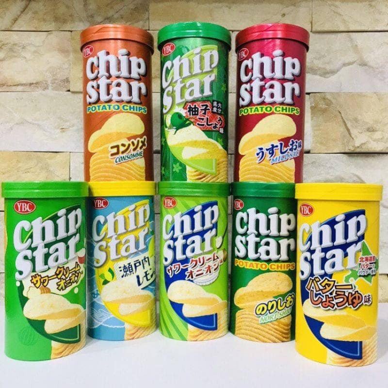 Snack khoai tây YBC Chip Star Nhật Bản đủ vị