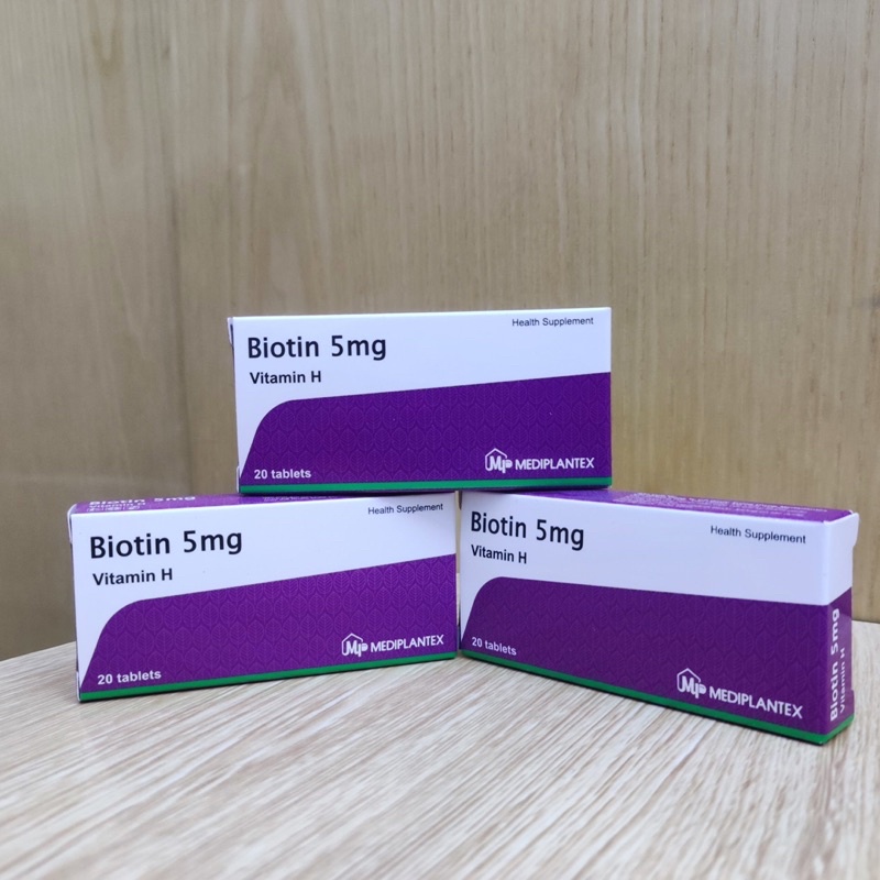 Biotin – Bổ sung vitamin H , vitamin B5 cải thiện giúp tóc mọc nhanh, dày và móng khỏe, giảm rung