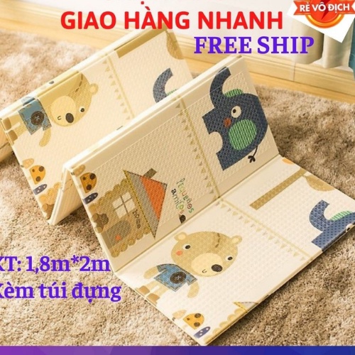 Thảm Xốp Trải Sàn XPE Phủ Silicon 2 Mặt🍀🍀Thảm Chơi Cho Bé Dễ Lau Sạch Chống Chơn Trượt Chống Thấm 🍀🍀Chiếu Ngủ .