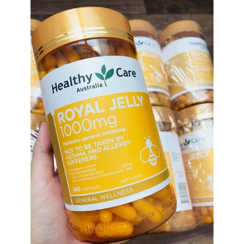 Sữa Ong Chúa Healthy Care Royal Jelly 365 Viên Úc