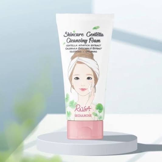 Sữa Rửa Mặt Rosa Seoulrose Skincure Centella Cleansing Foam 120ml