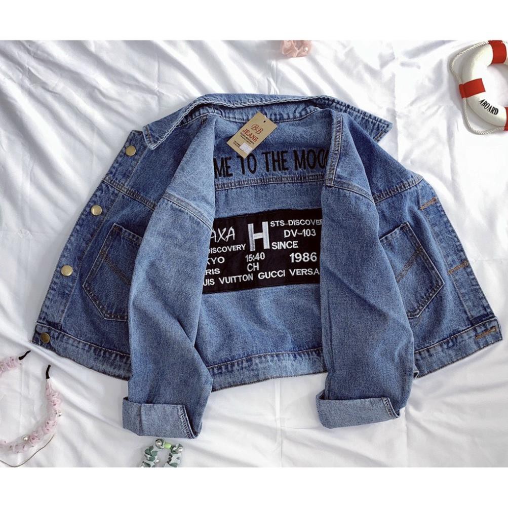 [ HÀNG CAO CẤP] ÁO KHOÁC JEANS NỮ FREESIZE DƯỚI 58kg | BigBuy360 - bigbuy360.vn