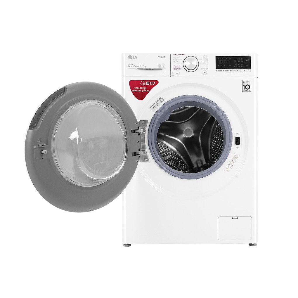 Miễn phí lắp đặt tại HN -Máy giặt LG Inverter 8.5 kg FV1408S4W  Mới 2020- Hàng chính hãng