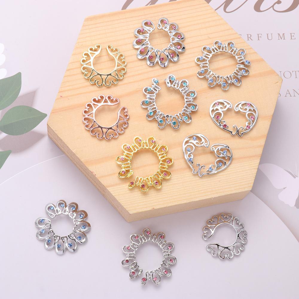 CACTU Núm Vú Giả Hình Tròn Bằng Thép 316L Thời Trang