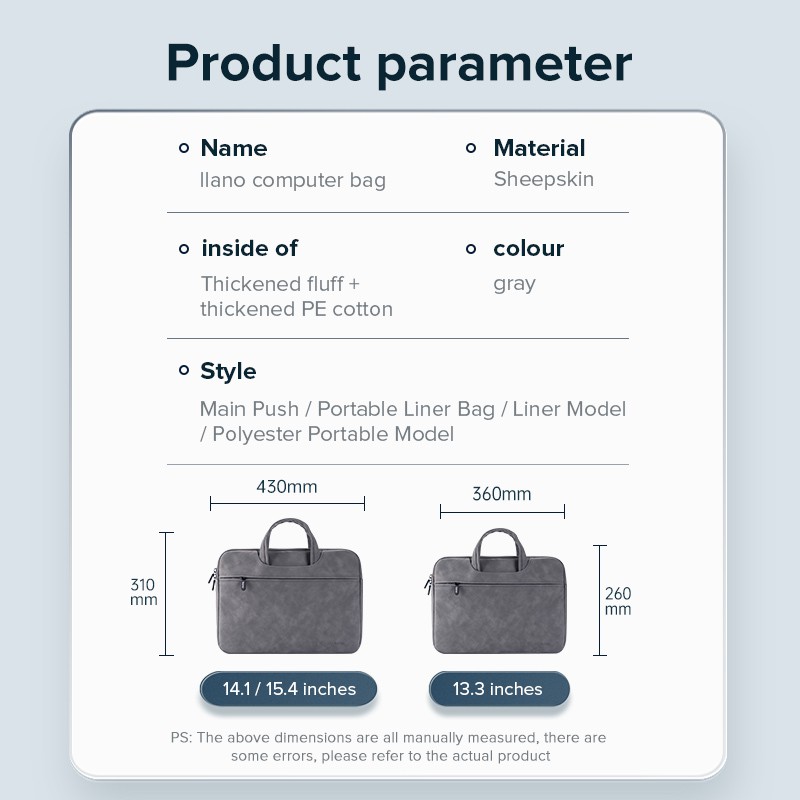 Túi da llano đựng máy tính xách tay 13.3 inch / 14.4 inch / 15.4 inch