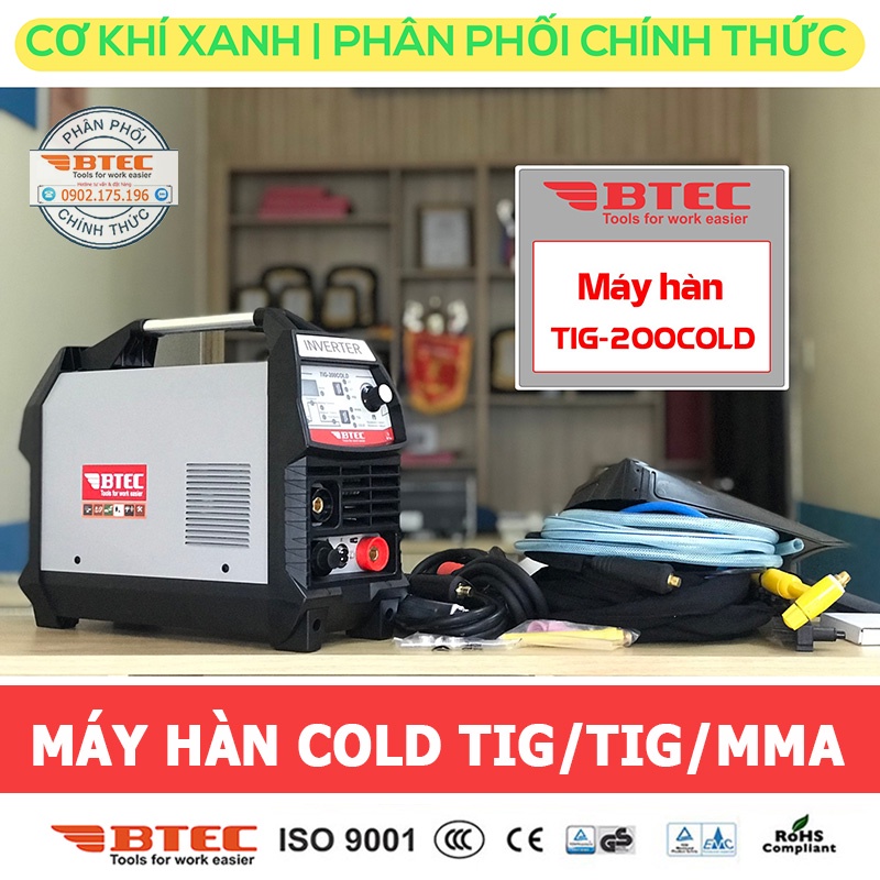 Máy hàn Tig lạnh Btec TIG-200COLD, hàng chính hãng