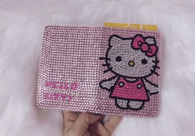 Passport Hello Kitty đính đá handmade