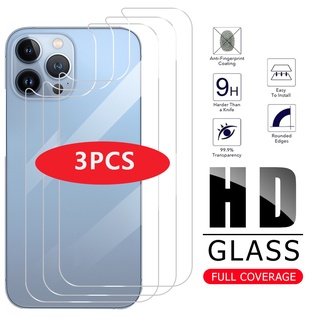 3pcs hd tempered back glass for iphone 11 12 13 pro max protective screen protector glass film on for iphone 13pro xr x xs max