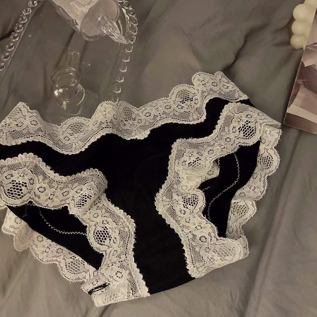 Quần Lót Nữ - Quần lót Cotton phối Ren cao cấp thiết kế ren điệu đà mềm mại MÃ 920