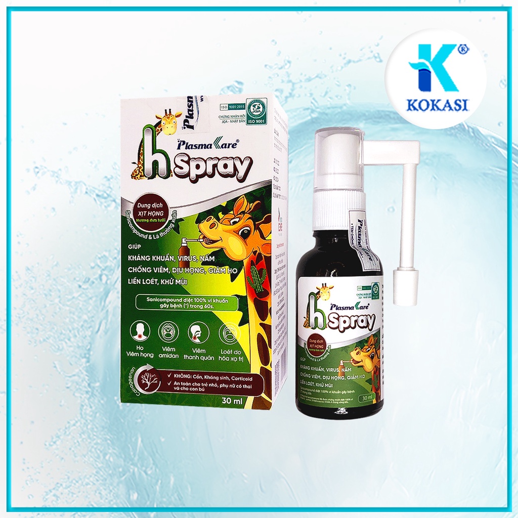 XỊT HỌNG HSPRAY cho bé giúp làm sạch họng và chống viêm