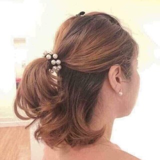Chun Buộc Tóc, Thun Cột Tóc Đính Hạt Giả Ngọc Siêu Bền