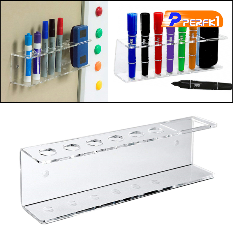 Hot-Marker Pens Holder for Whiteboards, Wall Mount Dry Eraser Organizer