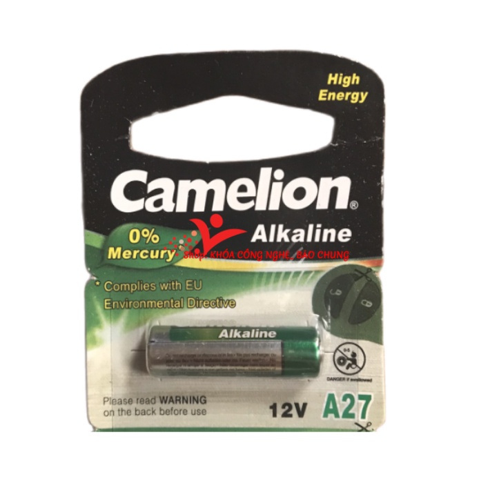 Pin điều khiển cửa cuốn, chuôn cửa không dây 27a 12v camelion alkaline