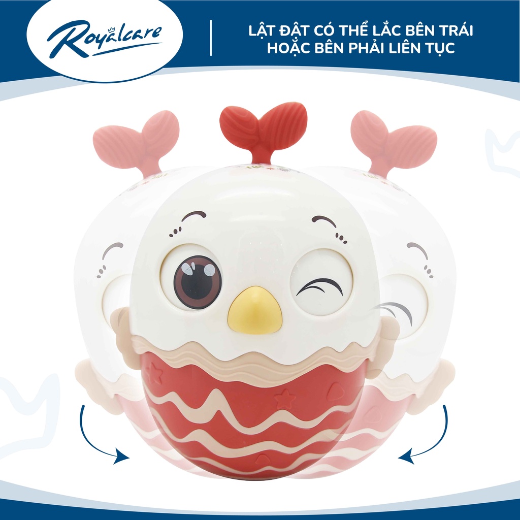 Đồ chơi lật đật hình quả trứng dễ thương kêu leng keng  Royalcare 0820-RC-822-222 - decor trang trí phòng bé