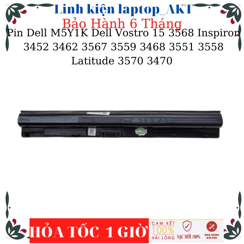 Pin DeLL M5Y1K 40Wh P63F Dell Vostro 15 3568 Inspiron  5566 3462 3567 3559 3468 3551 3558 3541A Latitude 3570 3470