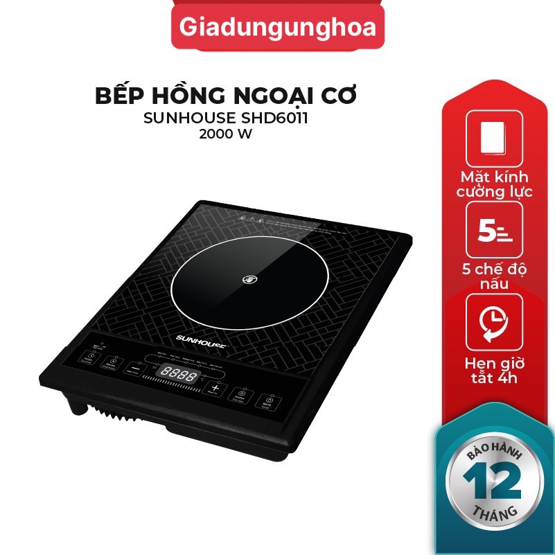 bếp hồng ngoại cơ Sunhouse SHD6011