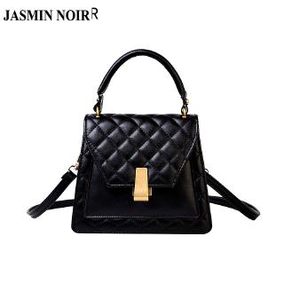 Túi xách JASMIN NOIR chất liệu da PU họa tiết kẻ ô thời trang cho nữ