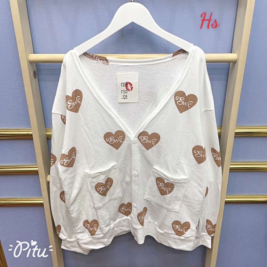 Áo Cardigan Trái Tim Swe, chất nỉ cotton, Mã 625 _Rosyhana | BigBuy360 - bigbuy360.vn