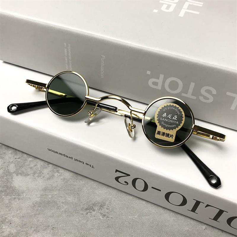 Kính Mát Gọng Tròn Nhỏ Gọn Phong Cách retro Thời Trang Cho Nam Và Nữ585858.my 8.23