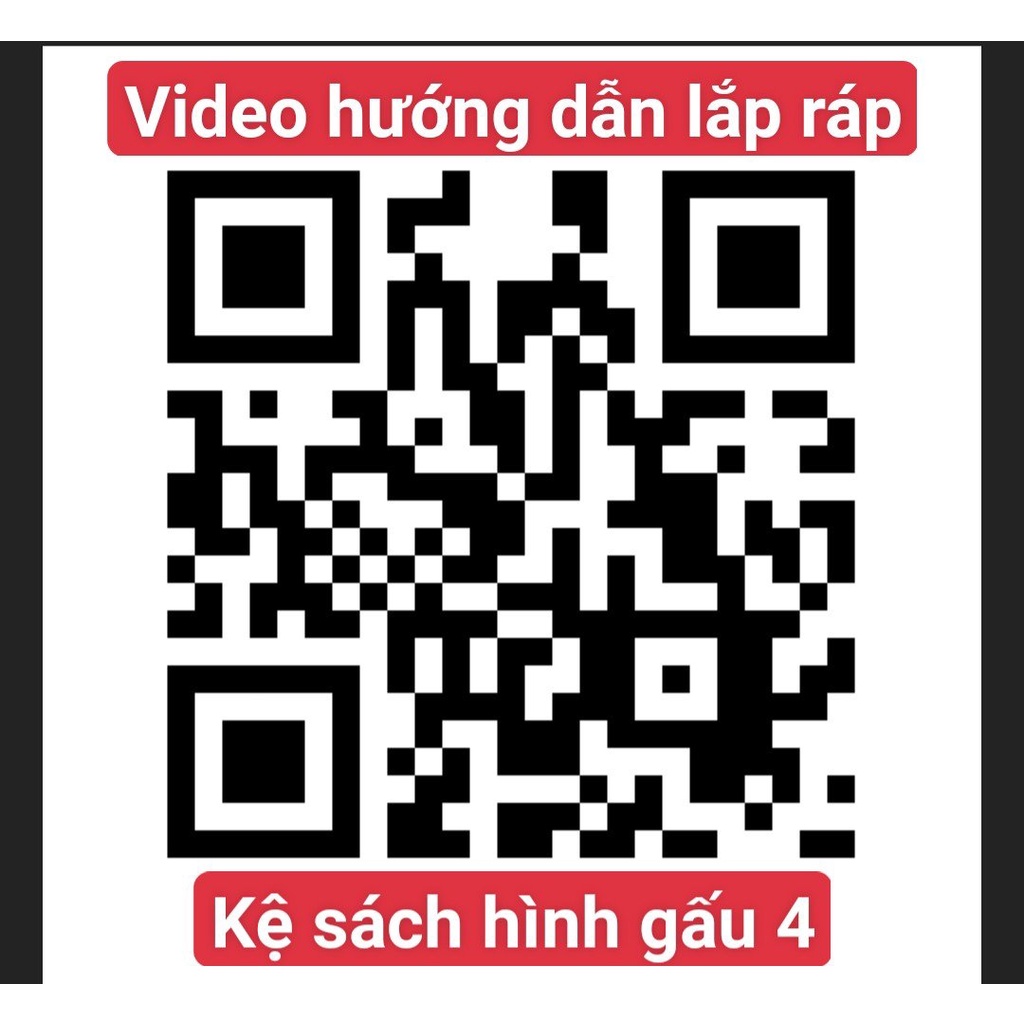 Kệ Sách Cho Bé Kệ Sách Trẻ em Hình Gấu 4 full bộ kèm vít