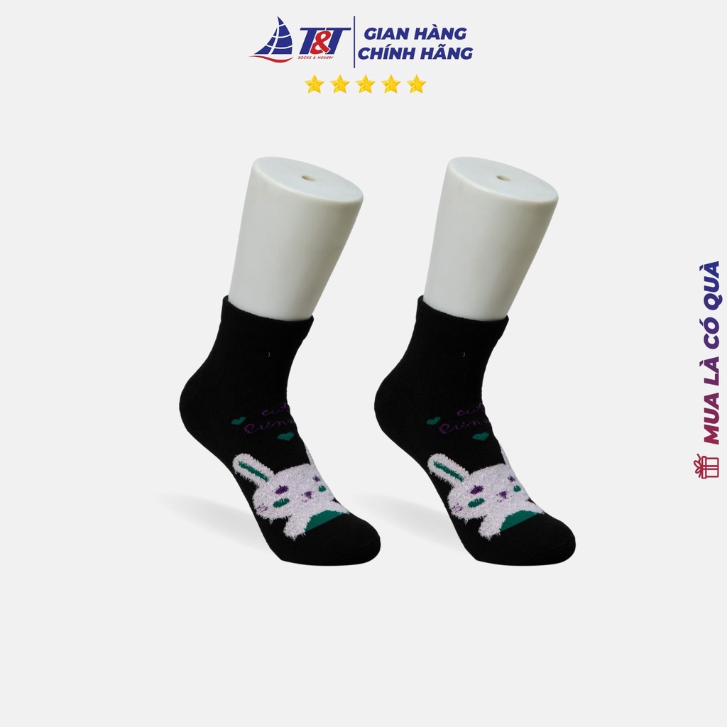 Combo 3 đôi Tất Cổ trung Xù Thỏ T&amp;T SOCKS &amp; HOSIERY