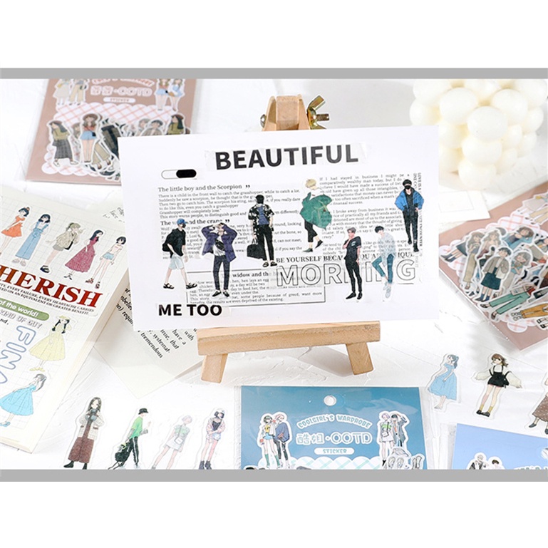 Flowertree 40 Sticker Dán Trang Trí Sổ Lưu Niệm
