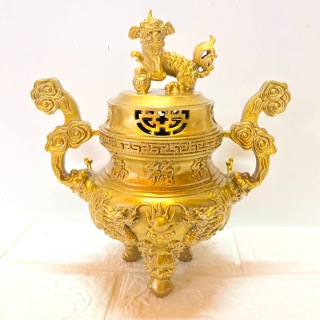 Đỉnh sônh trầm cao 20x 18 cm nặng 1.1 kg hàng cao cấp chất liệu bằng đồng 💯