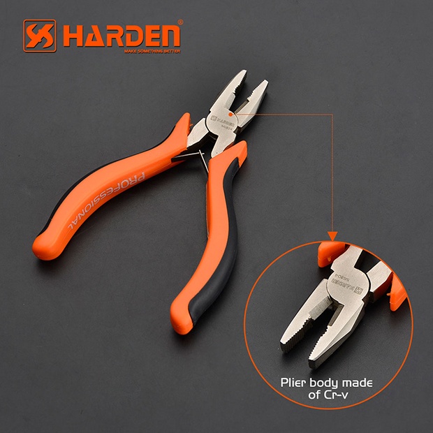 Kìm điện mini 4.5&quot; ( 115mm ) Harden đa năng tiện dụng - Hàng nhập khẩu Châu Âu